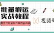 视频号批量搬运实战赚钱教程，傻瓜式批量制作高质量内容【附视频教程+PPT】