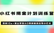 《小红书捞金计划训练营》粉丝10w+博主带你从0粉到变现玩转小红书（72节课)