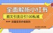 全面解析小红书图书引流日引100私域
