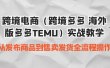 跨境电商（跨境多多 海外版多多TEMU）实操教学 从发布商品到售卖发货全流程