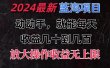 有手就行的2024全新蓝海项目，每天1小时收益几十到几百，可放大操作收…