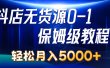 抖店无货源0到1详细实操教程：轻松月入5000+（7节）