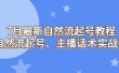 7月最新自然流起号教程，自然流起号、主播话术实战课