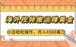 海外视频搬运赚美金，小白轻松操作，月入4500美刀