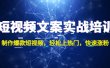 短视频文案实战培训：制作爆款短视频，轻松上热门，快速涨粉