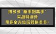 拼多多“新手到高手”实战特训营：带你全方位玩转拼多多