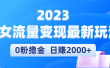 2023美女流量变现最新玩法