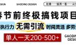 春节前搞钱终极项目，AI代写，纯执行力项目，无需引流、时间灵活、多劳多得，单人一天200-500，包回本