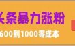 微头条暴力涨粉技巧搬运文案就能涨几万粉丝，简单0成本，日赚600