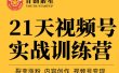 张萌21天视频号实战训练营，裂变涨粉、内容创作、视频号变现 价值298元