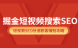 掘金短视频搜索SEO，短视频SEO快速获客赚钱攻略（价值980）