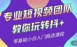 专业短视频团队教你玩转抖+0基础小白入门精选课程（价值399元）