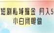 靠短剧私域掘金 月入5W 小白闭眼做（教程+2T资料）