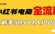外面收费4988的小红书无货源电商从0-1全流程，日入1000＋