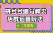 拼多多细分种类店群运营玩法3.0，11月最新玩法，小白也可以操作