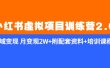 《小红书虚拟项目训练营2.0-更新》私域变现 月变现2W+附配套资料+培训课程