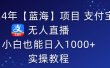 2024年【蓝海】项目 支付宝无人直播 小白也能日入1000+  实操教程