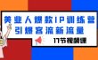 美业人爆款IP训练营，引爆客流新流量（17节视频课）