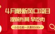 28.4月最新风口项目，提前布局早吃肉，小白也能一天暴利500+