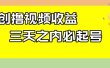 最新撸视频收益玩法，一天轻松200+
