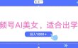 视频号AI美女，当天观察收益的增长，适合初学者，无脑操作，轻松实现日…