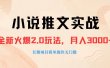 外面收费990的小说推广软件，零粉丝可变现，月入3000+，小白当天即上手