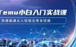 Temu小白入门实战课：跨境拼多多电商培训 快速跑通从入驻到出单全流程-12节