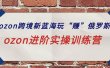 ozon跨境新蓝海玩“赚”俄罗斯，ozon进阶实操训练营