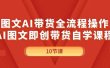 图文AI带货全流程操作，AI图文即创带货自学课程