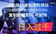 全新风口虚拟资料项目 全网自然引流可持续长久项目 复制粘贴即可可矩阵…