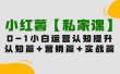 小红薯【私家课】0-1玩赚小红书内容营销，认知篇+营销篇+实战篇（11节课）