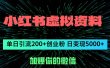 小红书虚拟资料日引流200+创业粉，单日变现5000+