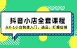 抖音小店-全套课程，从0-1小白快速入门，选品，打爆店铺（131节课）