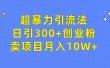超暴力引流法，日引300+创业粉，卖项目月入10W+