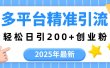 2025年最新多平台精准引流，轻松日引200+