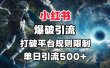 小红书爆破引流，打破平台的规则限制，单日引流500+精准粉