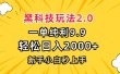 黑科技玩法2.0，一单9.9，轻松日入2000+，新手小白秒上手