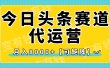 今日头条视频赛道代运营，月入8000+，【可矩阵玩法】