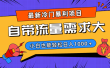 最新冷门暴利项目，自带流量需求大，小白也能轻松日入1000+