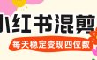 价值 3980 的小红书混剪， 虚拟变现 ＋全网项目库 ， 日引 200+宝妈创业粉，每天稳定四位数变现