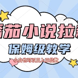 番茄小说拉新，保姆级教程，小白也可以日入三位数【下面那个简介错了】